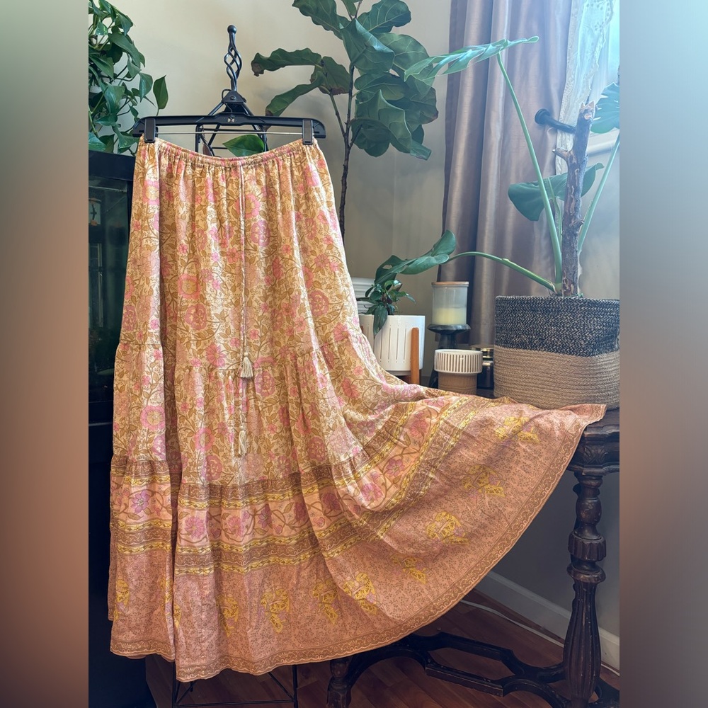 Spell Love Story Peach Blossom Tiered Skirt